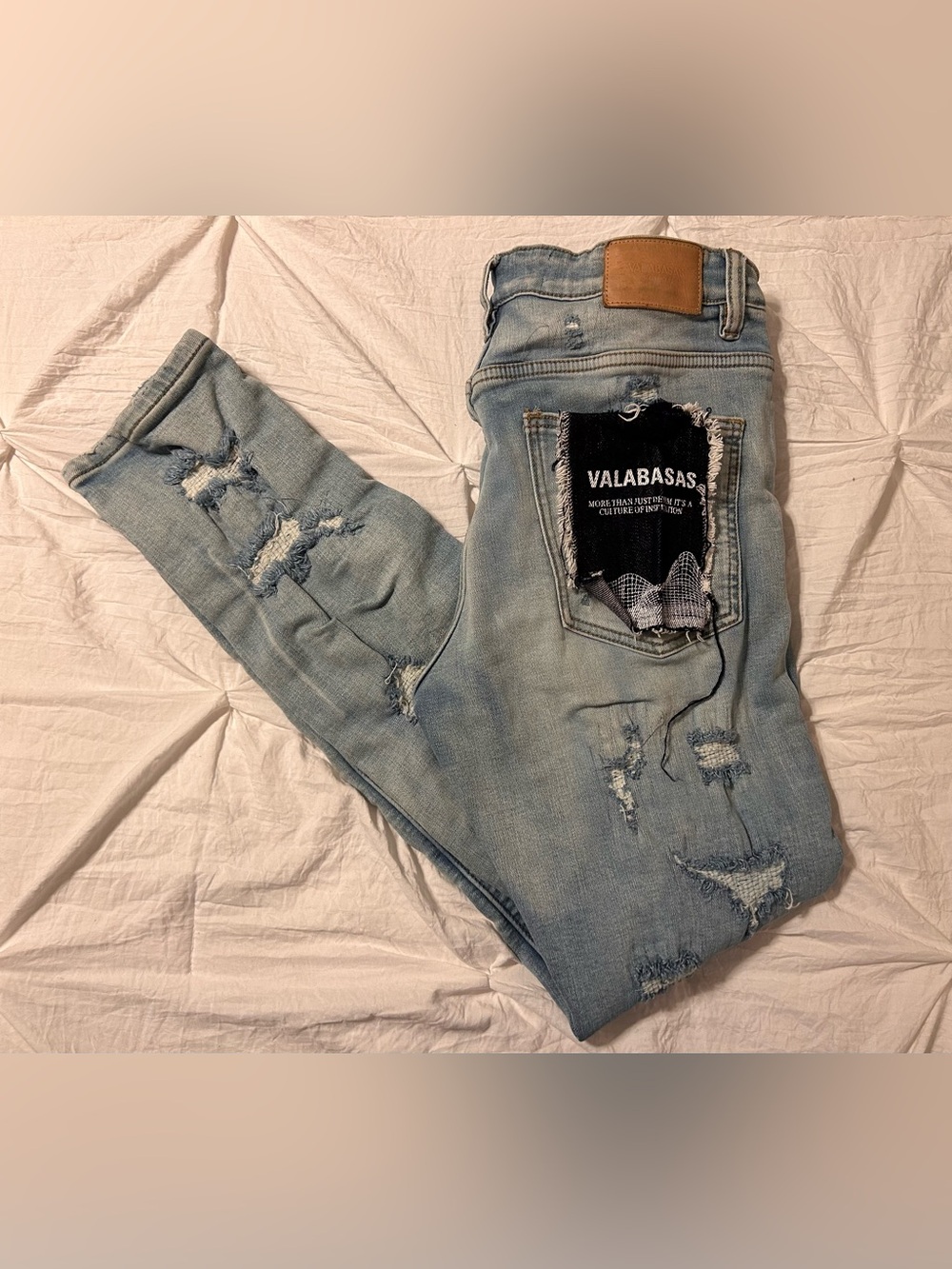 Valabasas Jeans Distressed Blue Skinny Men’s Size 32x30